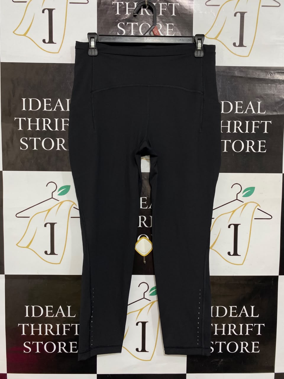 LULULEMON |M| WAIST 28| WOMEN'S FAST AND FREE HIGH-WAISTED BLACK CROPPED RUNNING LEGGINGS