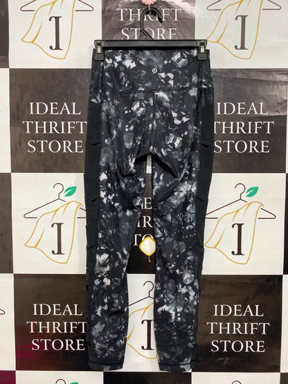 LULULEMON |S| WAIST 24| WOMEN'S HIGH-WAISTED TIE-DYE / FLORAL MARBLE PRINT LEGGINGS