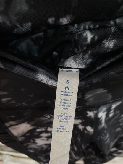 LULULEMON |S| WAIST 24| WOMEN'S HIGH-WAISTED TIE-DYE / FLORAL MARBLE PRINT LEGGINGS