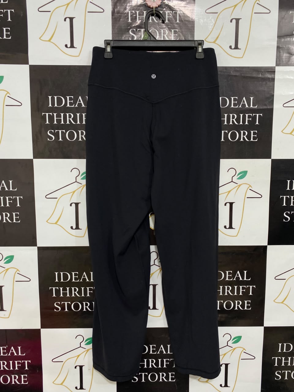 LULULEMON |M| WAIST 28| WOMEN'S ALIGN HIGH-WAISTED BLACK WIDE-LEG CROP PANTS WITH POCKETS