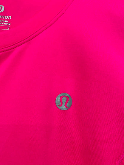 LULULEMON |L| BUST 17| BRIGHT HOT PINK / MAGENTA RUNNING TOP