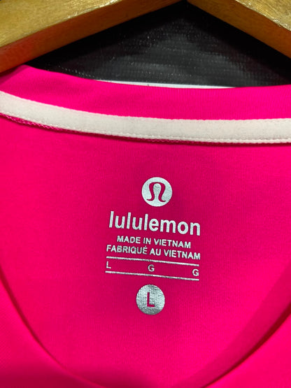 LULULEMON |L| BUST 17| BRIGHT HOT PINK / MAGENTA RUNNING TOP