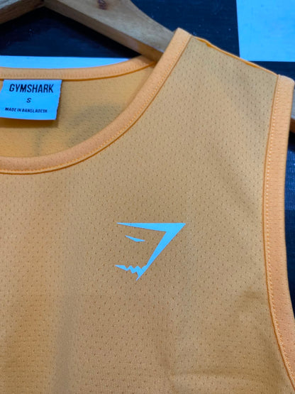 GYMSHARK |S| BUST 17| BRIGHT ORANGE ATHLETIC GYM SHIRT
