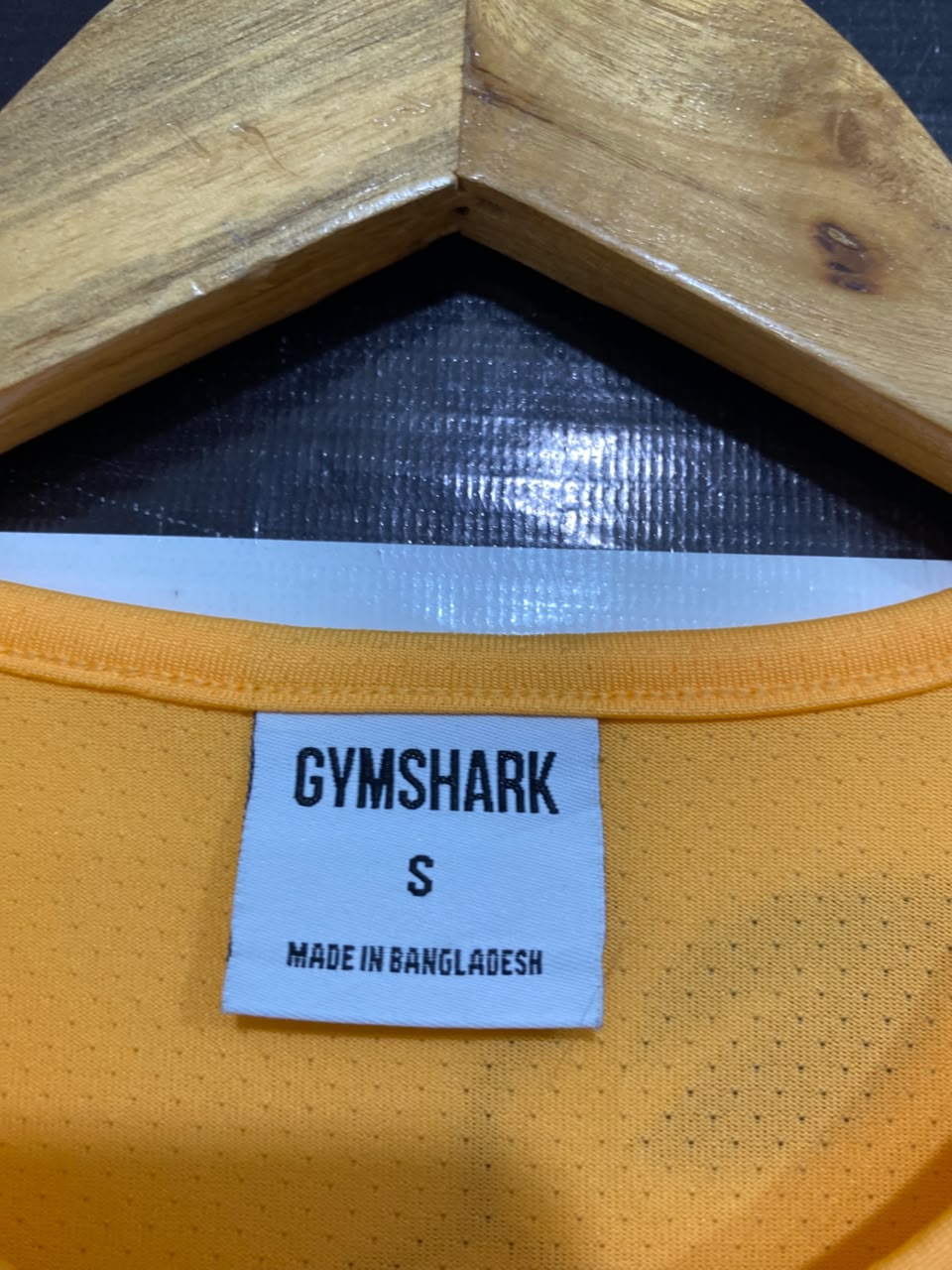 GYMSHARK |S| BUST 17| BRIGHT ORANGE ATHLETIC GYM SHIRT