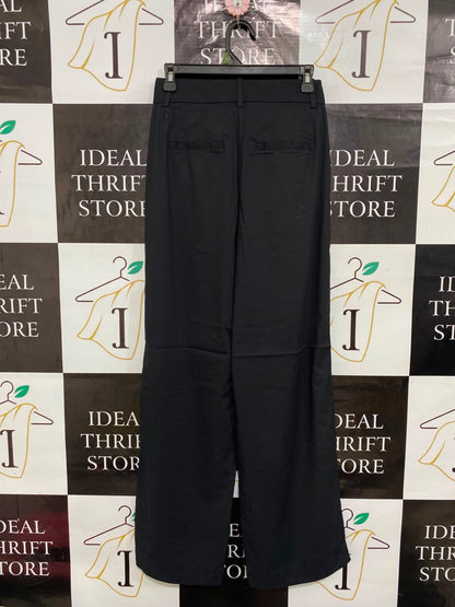 LULULEMON |S| WAIST 26| WOMEN'S HIGH-WAISTED BLACK PLEATED WIDE-LEG DRESS PANTS