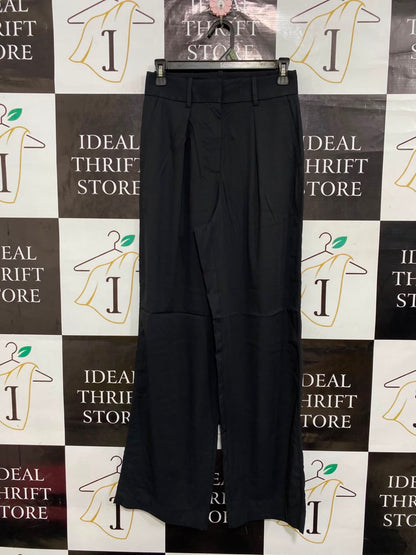 LULULEMON |S| WAIST 26| WOMEN'S HIGH-WAISTED BLACK PLEATED WIDE-LEG DRESS PANTS