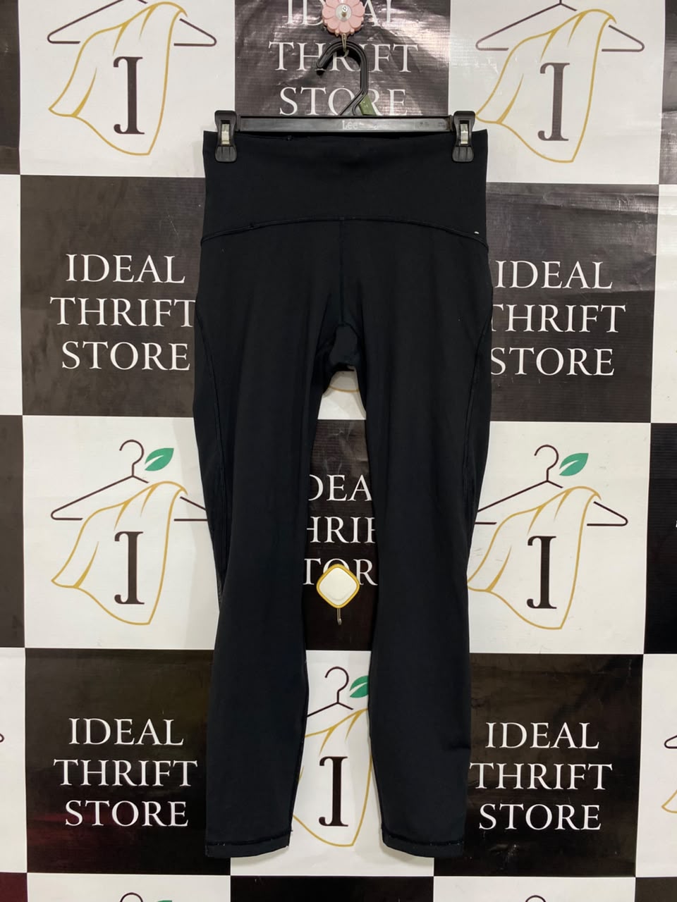 LULULEMON |S| WAIST 26| WOMEN'S HIGH-WAISTED BLACK CROPPED ATHLETIC LEGGINGS