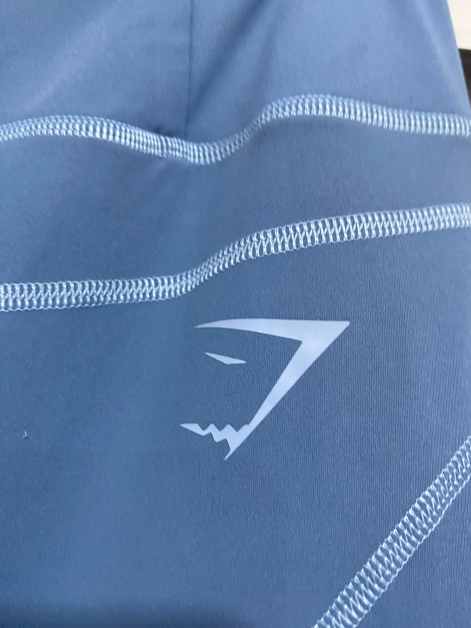 GYMSHARK | M| WAIST 22| WOMEN'S HIGH-WAISTED SLATE BLUE CONTOUR SEAM LEGGINGS
