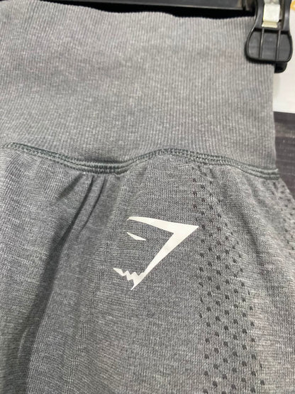 GYMSHARK | XS| WAIST 21| WOMEN'S VITAL SEAMLESS HIGH-WAISTED GREY MARL ATHLETIC SHORTS