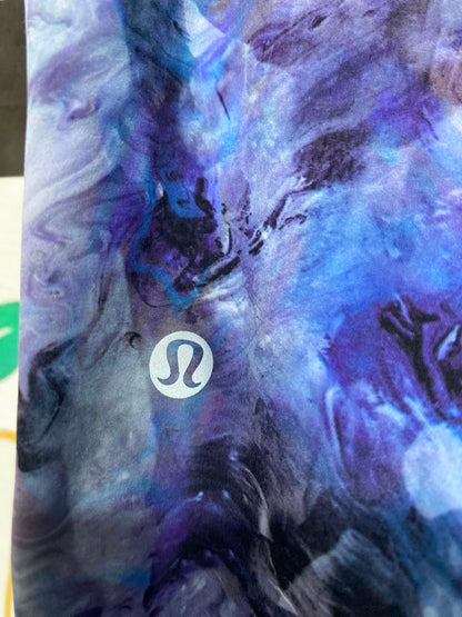 LULULEMON |M| WAIST 28| WOMEN'S HIGH-WAISTED ABSTRACT MARBLE PRINT BIKER SHORTS