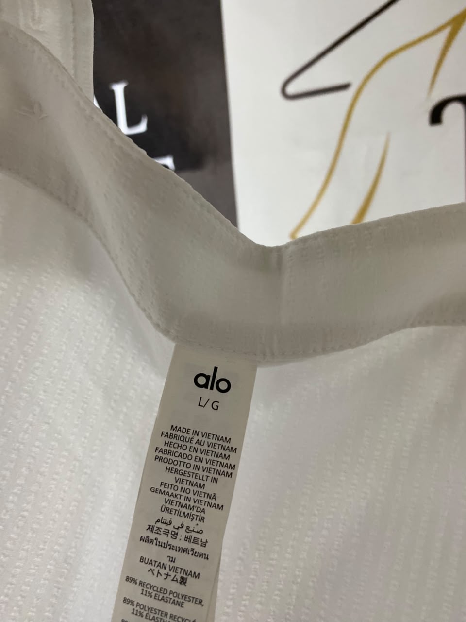 ALO | L| BUST 19| FREE PEOPLE WOMEN'S SQUARE NECK CROP TANK TOP