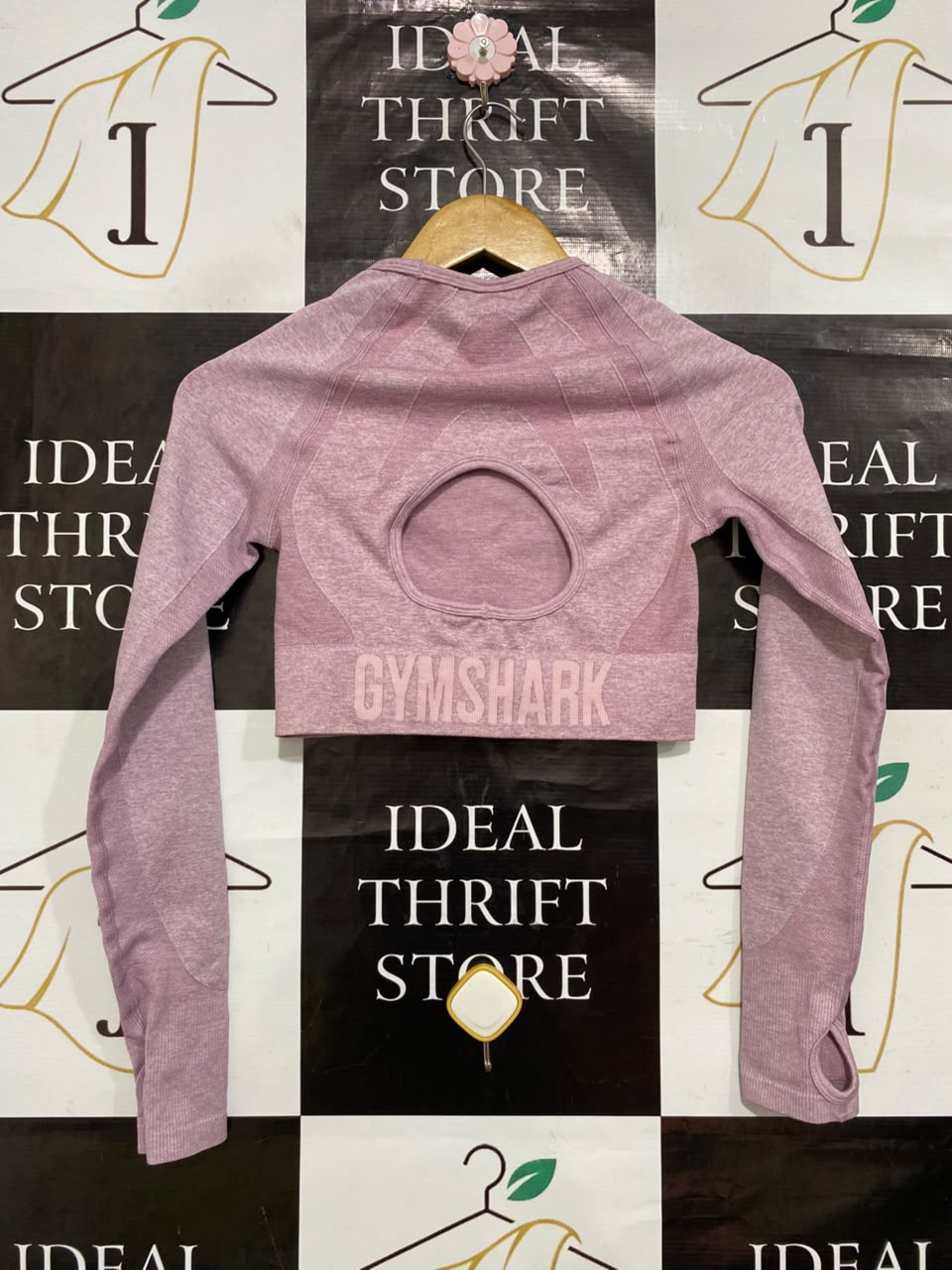GYMSHARK | S| BUST 12| WOMEN'S ENERGY SEAMLESS LONG SLEEVE CROPPED TOP