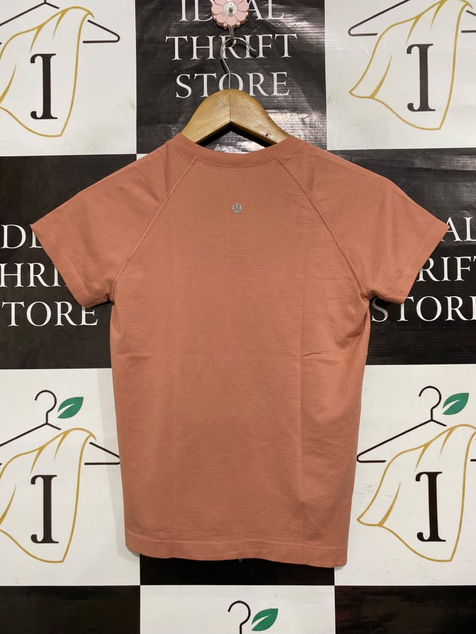 LULULEMON |S| BUST 15| TERRACOTTA PINK WORKOUT TOP