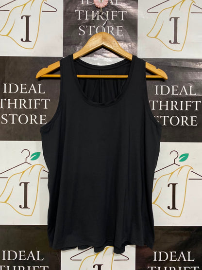 LULULEMON |M| BUST 17| WOMEN'S ATHLETIC TANK TOP - BLACK WORKOUT CAMI SHIRT