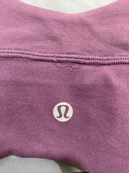 LULULEMON | XS| BUST 12| PLUM PURPLE PADDED ATHLETIC CROP TOP