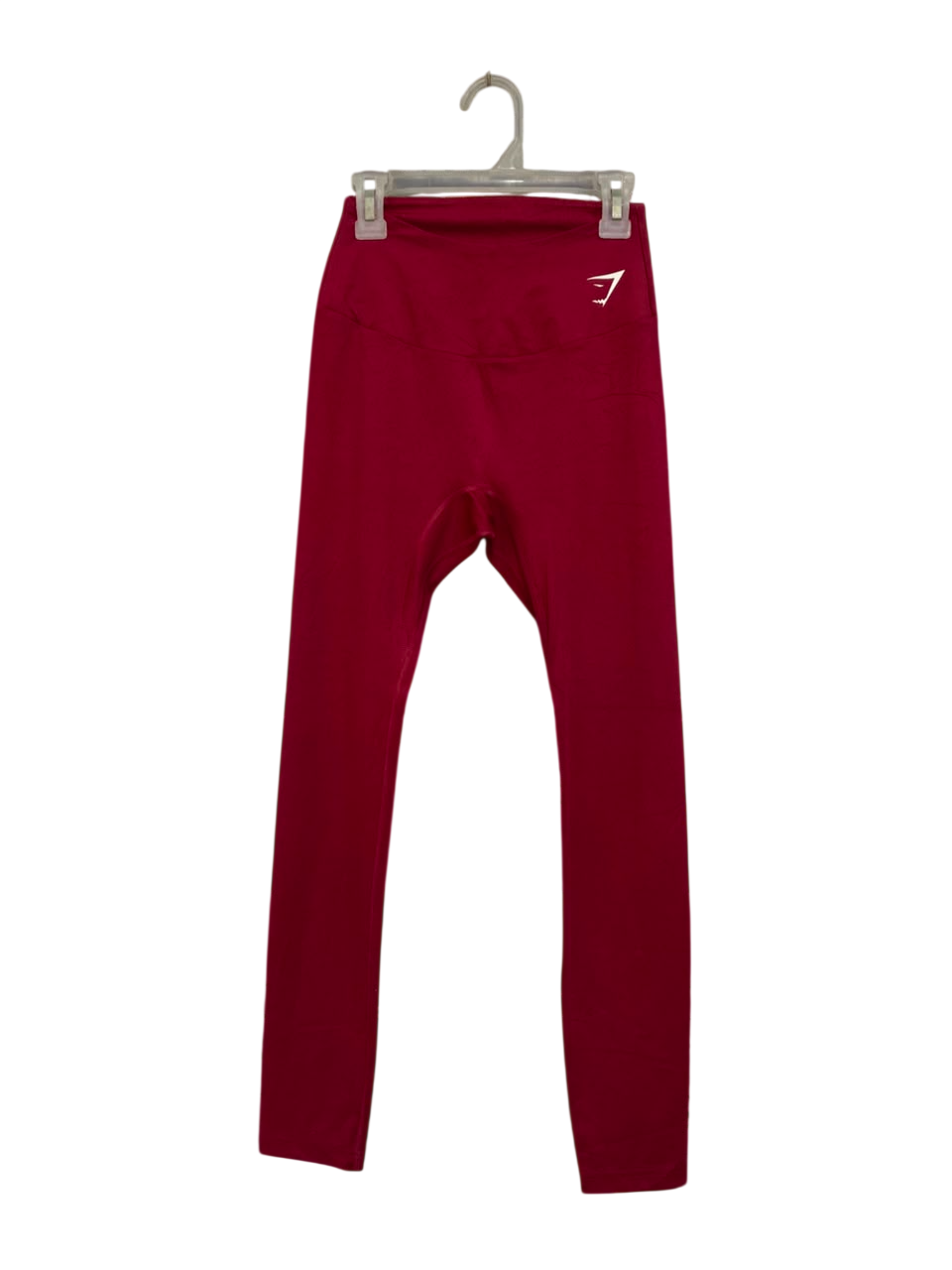 GYMSHARK |S| WAIST 21| MAROON RED HIGH-WAISTED ATHLETIC LEGGINGS