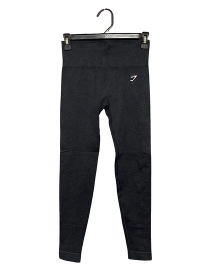 GYMSHARK |XS| WAIST 24| BLACK HIGH-WAISTED SEAMLESS LEGGINGS