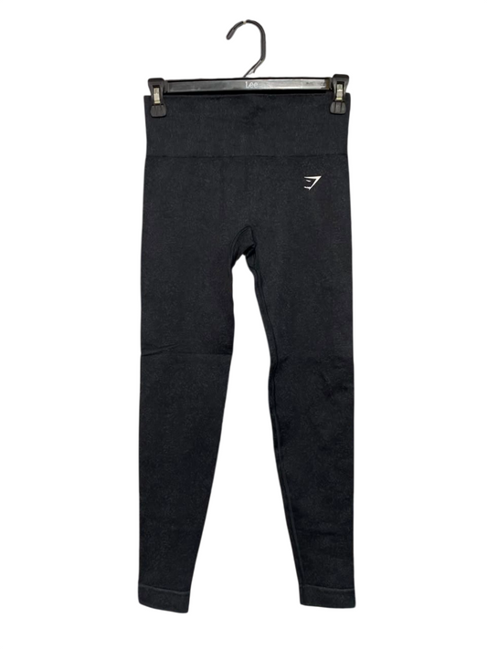 GYMSHARK |XS| WAIST 24| BLACK HIGH-WAISTED SEAMLESS LEGGINGS