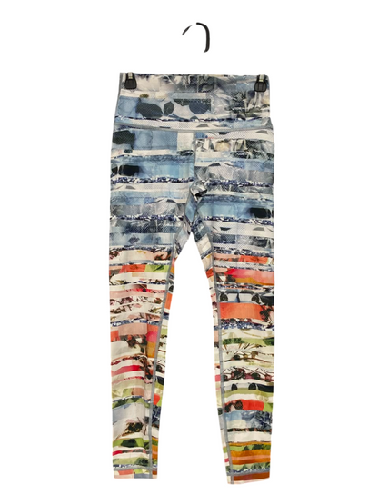 LULULEMON |XS| WAIST 24| WOMEN'S MULTICOLOR STRIPED ABSTRACT PRINT HIGH-WAISTED ATHLETIC LEGGINGS