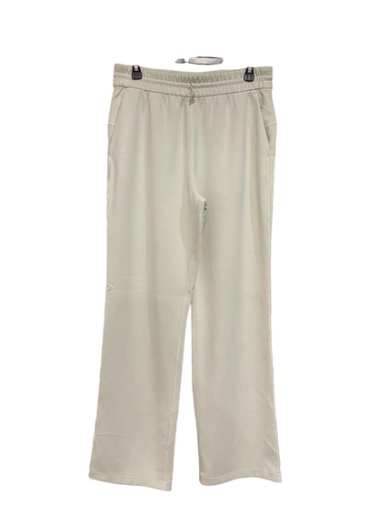 LULULEMON |L| WAIST 30| WOMEN'S WHITE HIGH-WAISTED DRAWSTRING WIDE-LEG SWEATPANTS