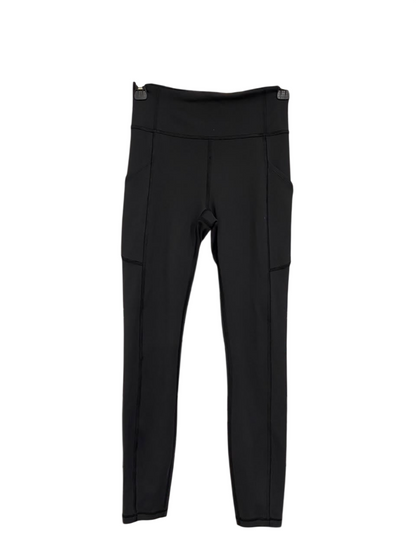 LULULEMON |XS| WAIST 24| WOMEN'S BLACK HIGH-WAISTED ATHLETIC LEGGINGS WITH SIDE POCKETS