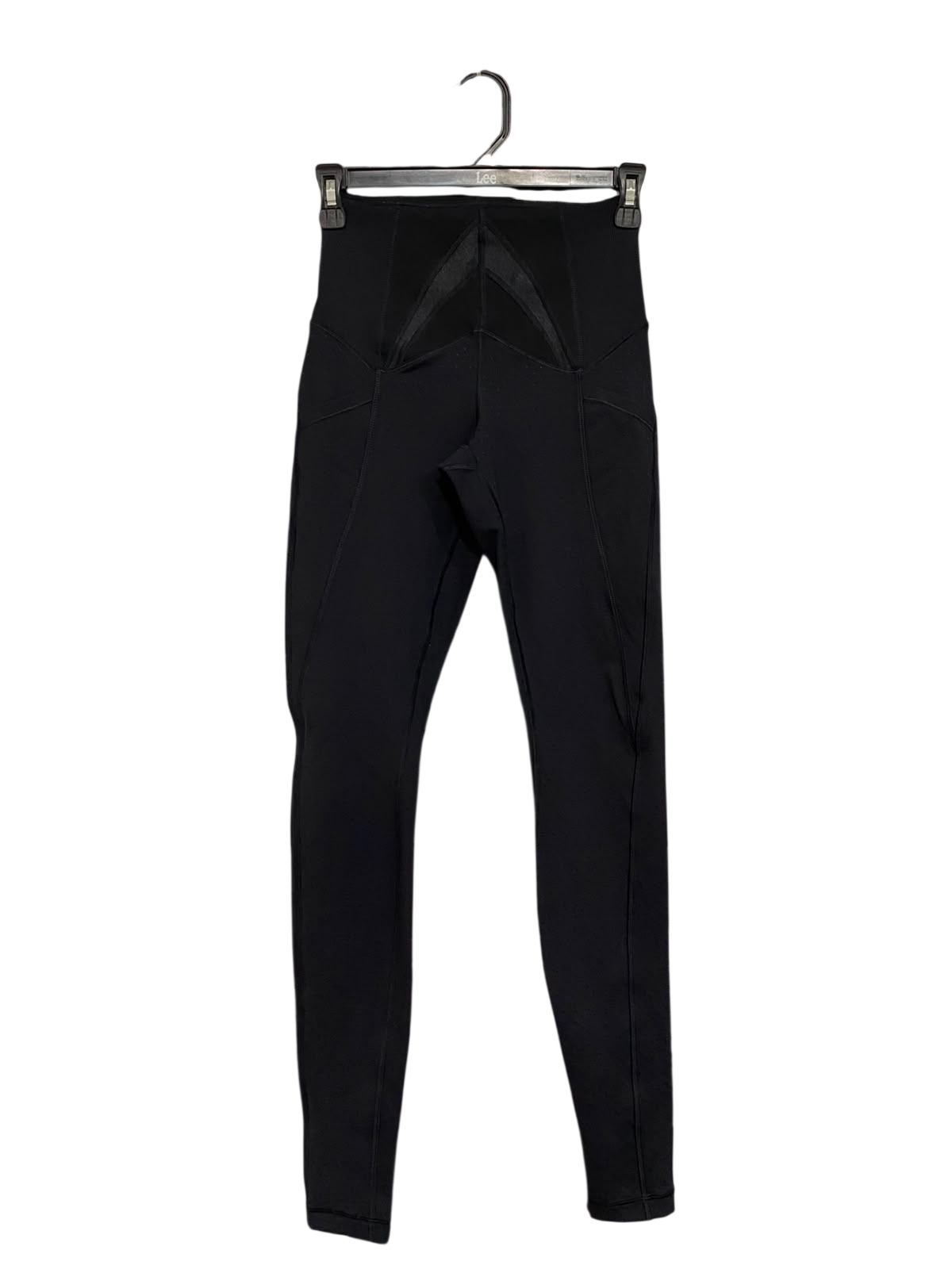 LULULEMON |XXS| WAIST 22| WOMEN'S BLACK HIGH-WAISTED LEGGINGS WITH MESH WAISTBAND PANELS & SIDE POCKETS