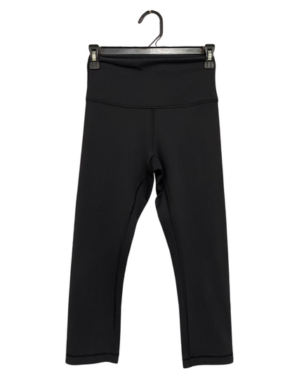LULULEMON |XS| WAIST 24| WOMEN'S BLACK HIGH-WAISTED ATHLETIC CROPPED LEGGINGS