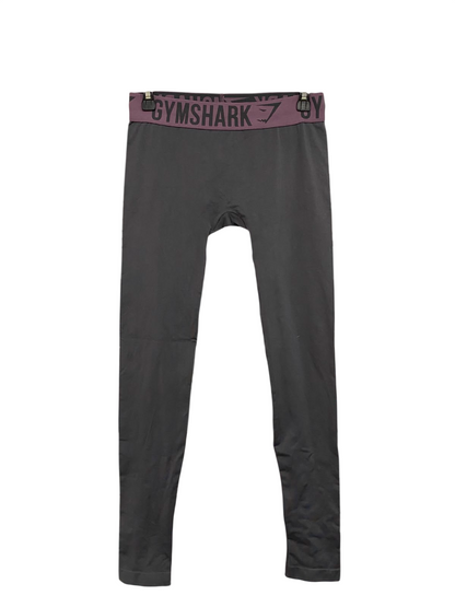 GYMSHARK |S| WAIST 26| CHARCOAL GREY & PURPLE LOGO BAND SEAMLESS LEGGINGS