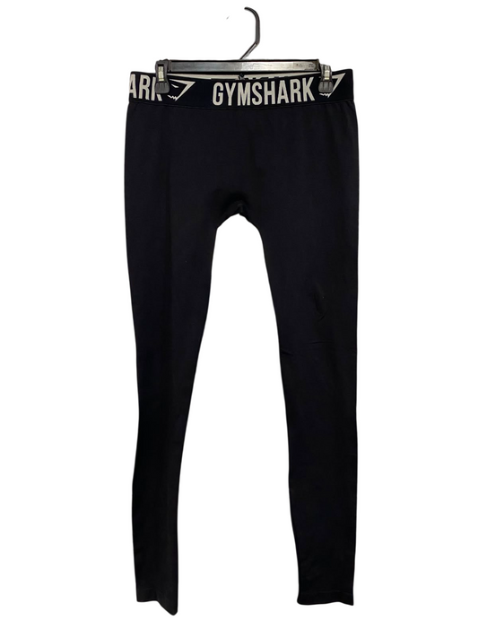GYMSHARK |M| WAIST 29| BLACK LOGO BAND SEAMLESS HIGH-WAISTED LEGGINGS