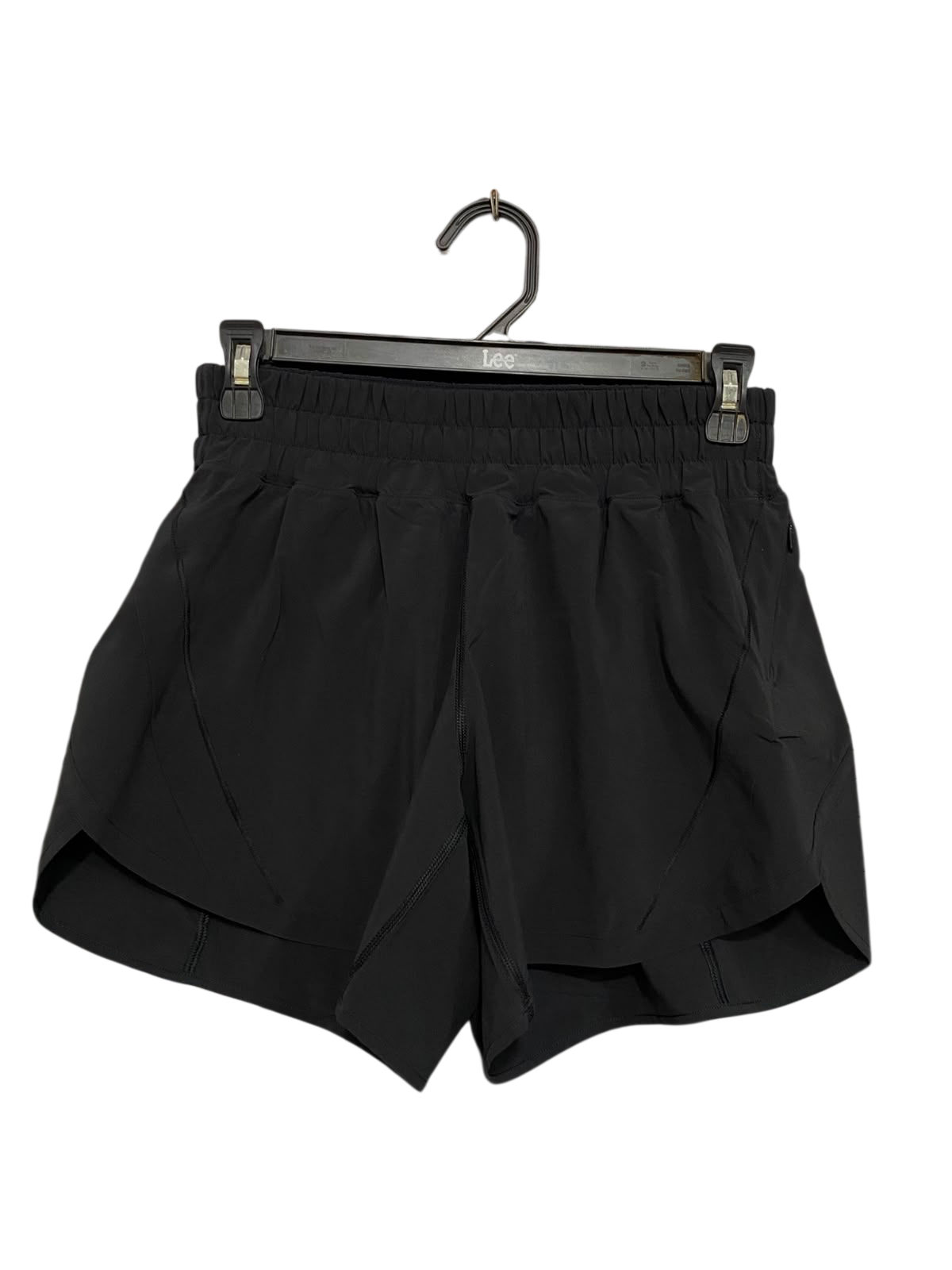 LULULEMON |S| WAIST 25| WOMEN'S BLACK HIGH-WAISTED ATHLETIC RUNNING SHORTS