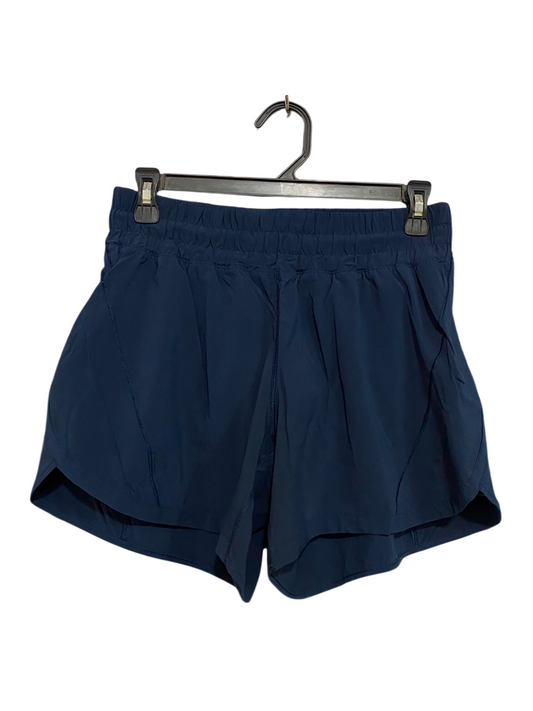 LULULEMON |M| WAIST 28| WOMEN'S NAVY BLUE HIGH-WAISTED ATHLETIC RUNNING SHORTS