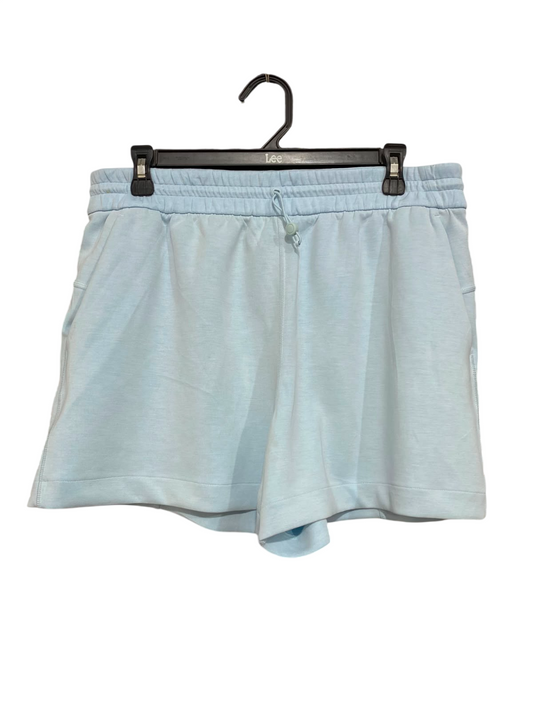 LULULEMON |XL| WAIST 32| WOMEN'S LIGHT BLUE HIGH-WAISTED DRAWSTRING ATHLETIC LOUNGE SHORTS