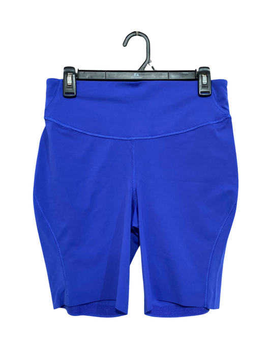 LULULEMON |M| WAIST 28| WOMEN'S VIBRANT ROYAL BLUE HIGH-WAISTED MID-THIGH BIKER SHORTS