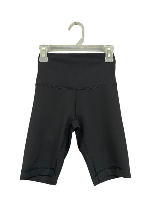 LULULEMON |XXS| WAIST 20| WOMEN'S BLACK HIGH-WAISTED MID-THIGH BIKER SHORTS