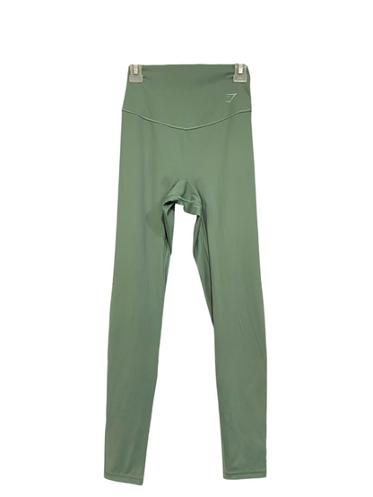 GYMSHARK |XS| WAIST 20| WOMEN'S SAGE GREEN HIGH-WAISTED ATHLETIC WORKOUT LEGGINGS
