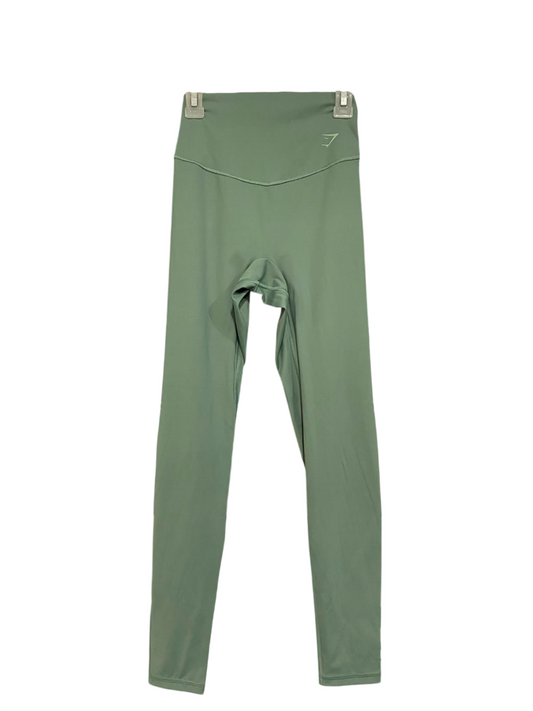 GYMSHARK |XS| WAIST 20| WOMEN'S SAGE GREEN HIGH-WAISTED ATHLETIC WORKOUT LEGGINGS
