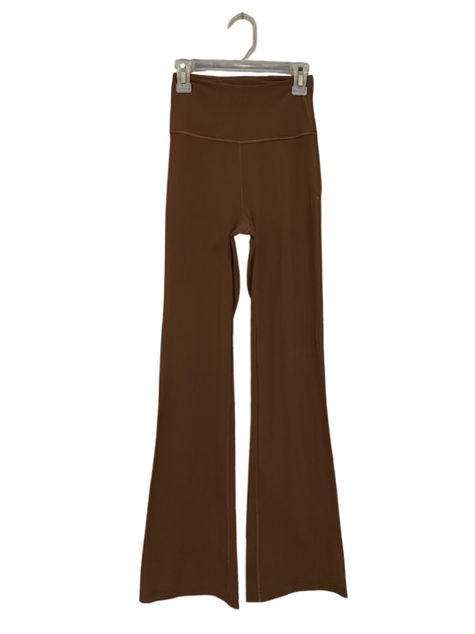 LULULEMON |XXS| WAIST 20| WOMEN'S CHOCOLATE BROWN HIGH-WAISTED FLARED YOGA PANTS