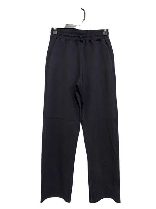 LULULEMON |XS| WAIST 24| WOMEN'S BLACK HIGH-WAISTED STRAIGHT-LEG ATHLETIC SWEATPANTS WITH DRAWSTRING