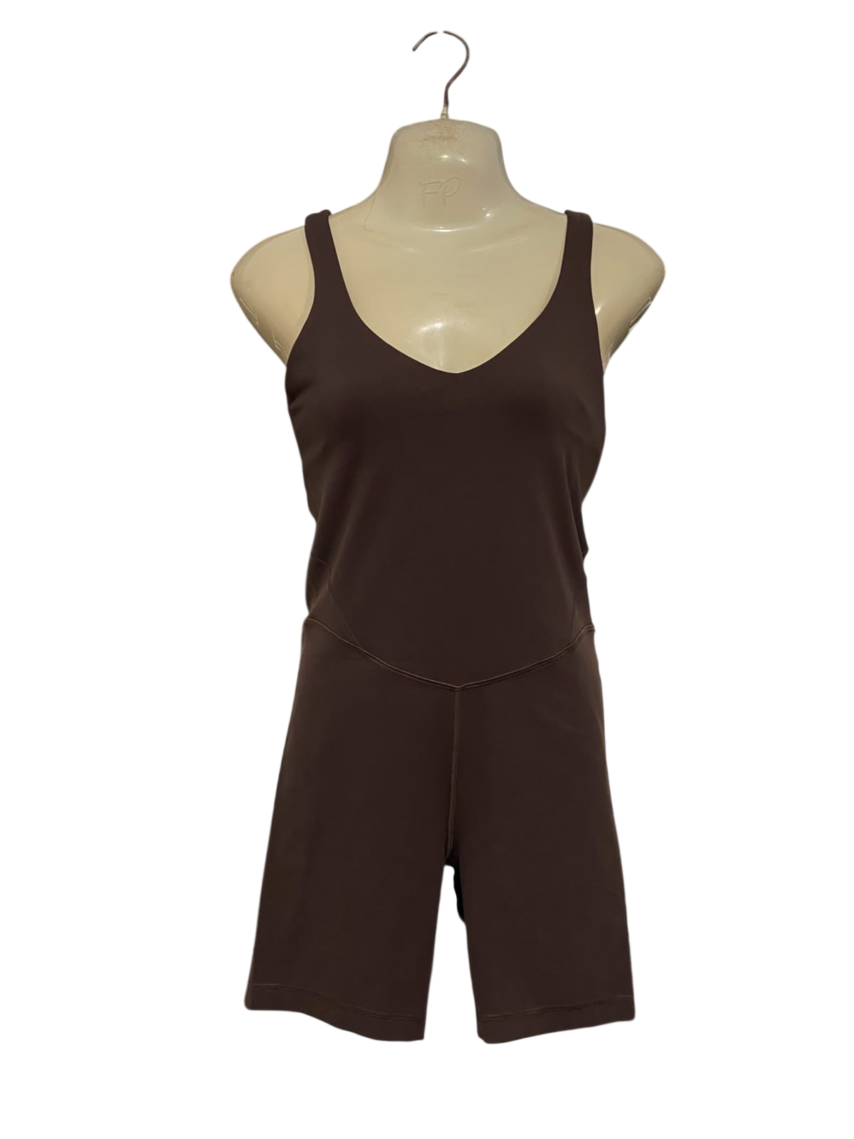 LULULEMON |M| BUST 15| WOMEN'S CHOCOLATE BROWN ONE-PIECE ATHLETIC ROMPER / ONESIE