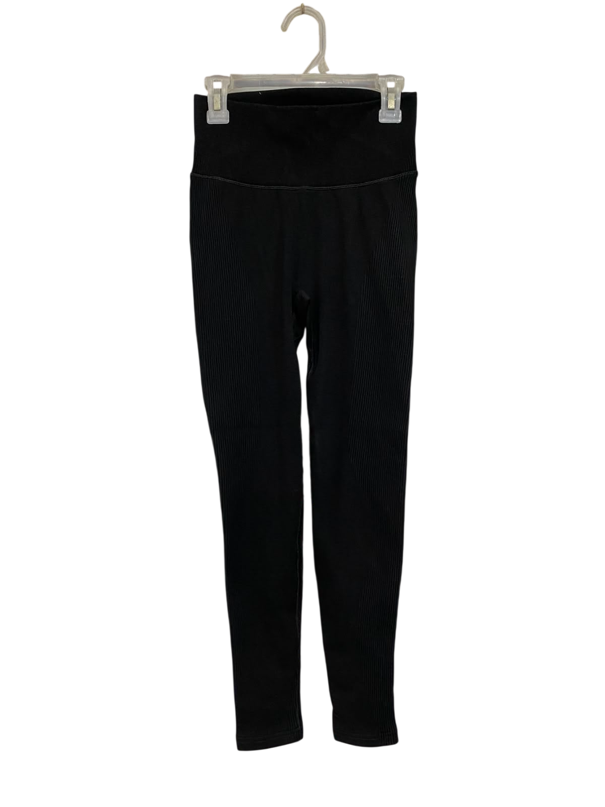 LULULEMON |XS| WAIST 22| WOMEN'S BLACK SEAMLESS HIGH-WAISTED RIBBED ATHLETIC LEGGINGS