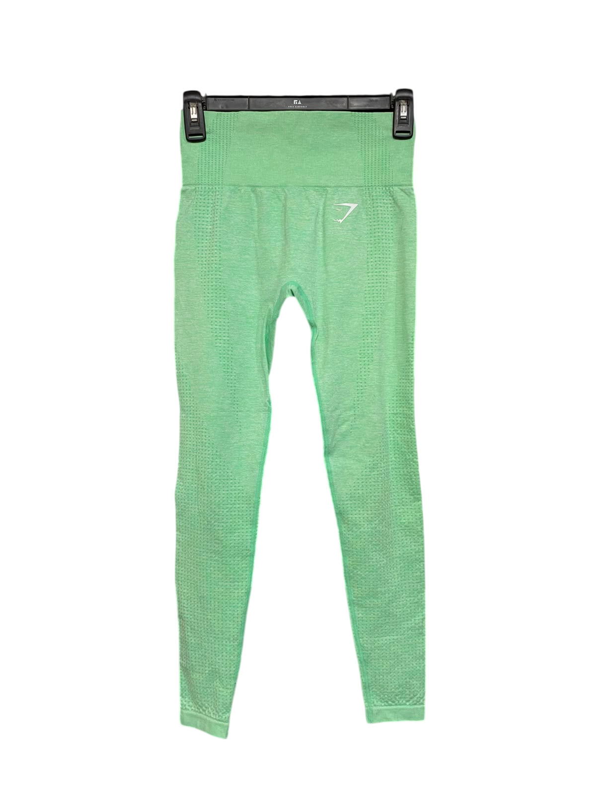 GYMSHARK |XS| WAIST 22| WOMEN'S MINT GREEN SEAMLESS HIGH-WAISTED MESH WORKOUT LEGGINGS