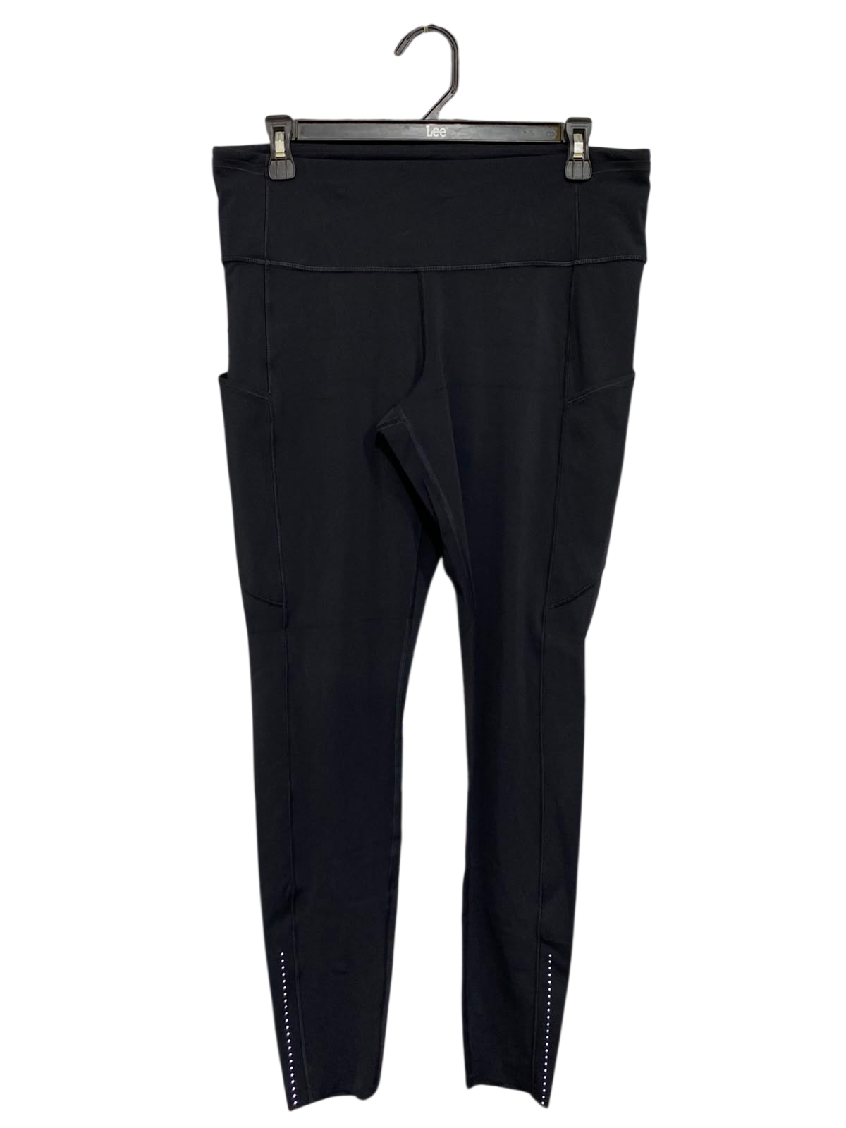 LULULEMON |XL| WAIST 32| WOMEN'S BLACK PLUS SIZE HIGH-WAISTED ATHLETIC RUNNING LEGGINGS WITH POCKETS