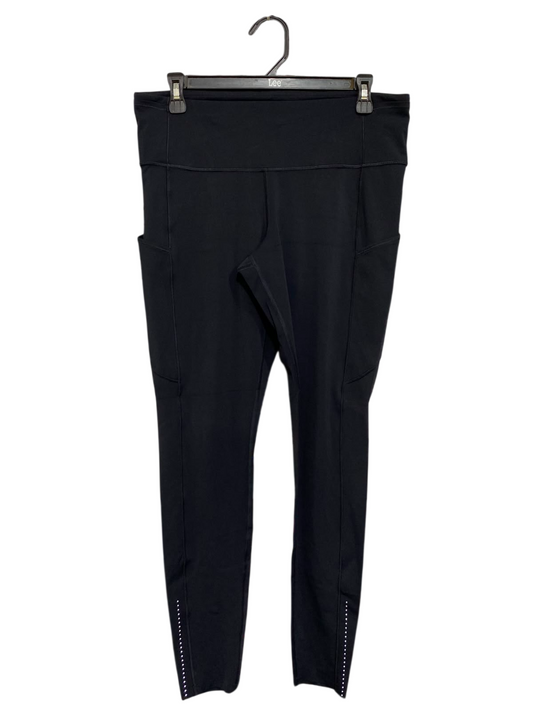 LULULEMON |XL| WAIST 32| WOMEN'S BLACK PLUS SIZE HIGH-WAISTED ATHLETIC RUNNING LEGGINGS WITH POCKETS