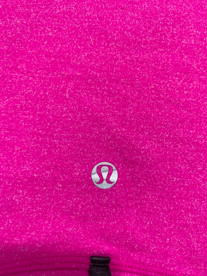 LULULEMON |M| BUST 17| WOMEN'S HOT PINK FULL-ZIP STAND COLLAR ATHLETIC RUNNING JACKET