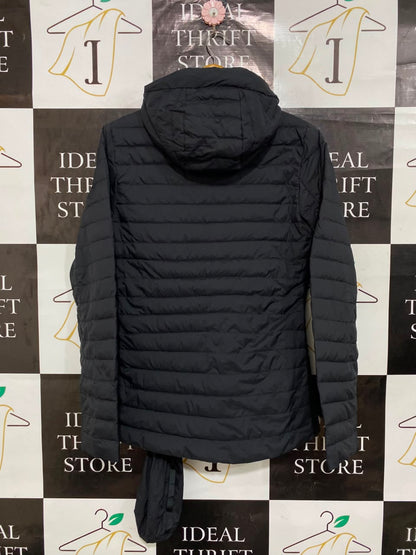 LULULEMON |M| BUST 18| WOMEN'S BLACK LIGHTWEIGHT PUFFER JACKET WITH HOOD AND PACKABLE BAG