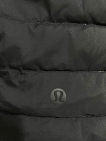 LULULEMON |M| BUST 18| WOMEN'S BLACK LIGHTWEIGHT PUFFER JACKET WITH HOOD AND PACKABLE BAG
