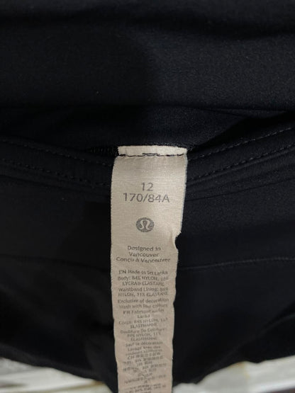 LULULEMON |XL| WAIST 32| WOMEN'S BLACK PLUS SIZE HIGH-WAISTED ATHLETIC RUNNING LEGGINGS WITH POCKETS