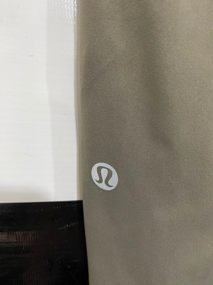 LULULEMON |S| WAIST 26| WOMEN'S OLIVE GREEN HIGH-WAISTED RUNNING LEGGINGS WITH SIDE POCKETS AND REFLECTIVE ACCENTS