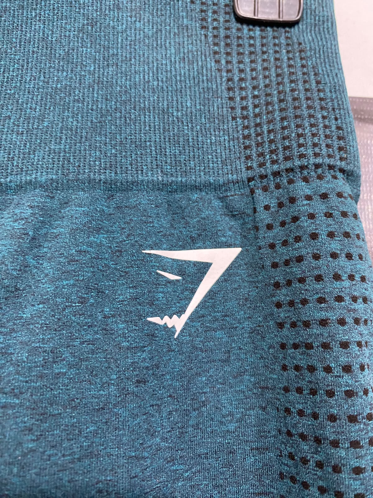 GYMSHARK |S| WAIST 26| WOMEN'S TEAL GREEN SEAMLESS HIGH-WAISTED MESH WORKOUT LEGGINGS