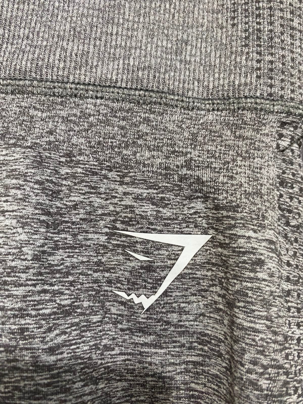 GYMSHARK |XS| WAIST 24| WOMEN'S CHARCOAL GREY HEATHERED SEAMLESS HIGH-WAISTED WORKOUT LEGGINGS